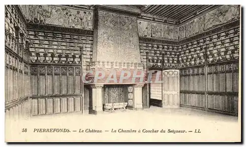 Cartes postales Pierrefonds Le Chateau La Chambre a Coucher du Seigneur