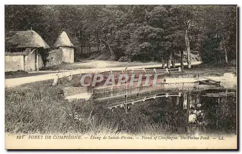 Ansichtskarte AK Foret de Compiegne Etang de Saint Perine