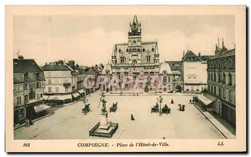 Cartes postales Compiegne Place de l&#39Hotel de Ville