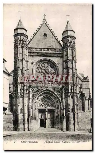Cartes postales Compiegne L'Eglise Saint Antoine