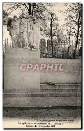 Cartes postales Compiegne Le Monument de G Guynemer inaugure le 11 novembre 1922 Aviation