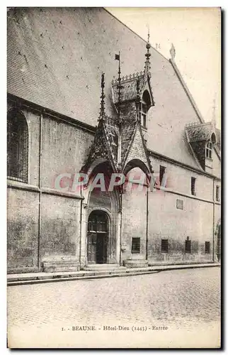 Cartes postales Beaune Hotel Dieu Entree