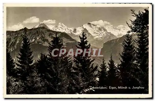 Cartes postales Interlaken Eiger Monch u Jungfrau