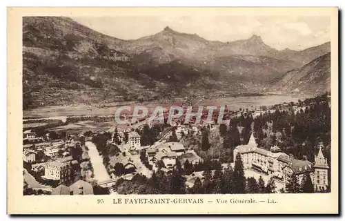 Cartes postales Le Fayet Saint Gervais Vue Generale