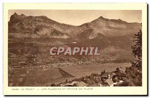 Cartes postales Le Fayet Les Plagnes Et Pointe De Plate