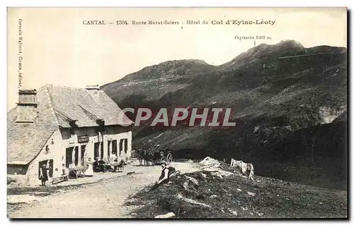 Ansichtskarte AK Cantal Route Murat Salers Hotel du Col d&#39Eylac Leoty