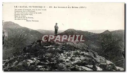 Cartes postales Le Cantal Pittoresque au Sommet du griou