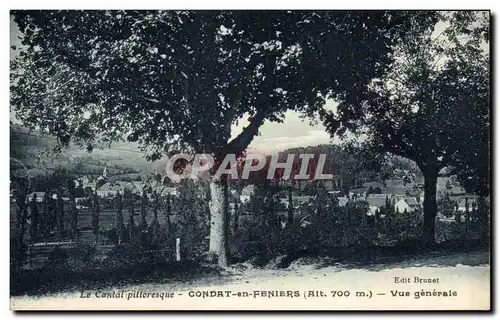 Cartes postales Le Cantal Pittoresque Condat en Feniers Vue Generale