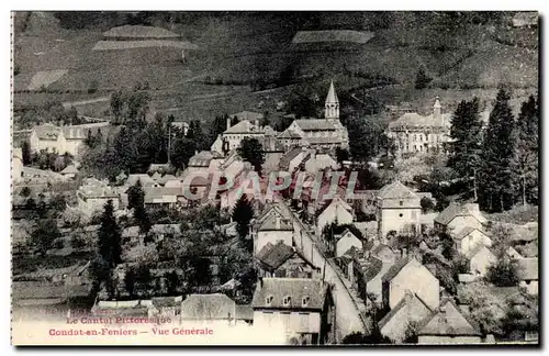 Cartes postales Le Cantal Pittoresque Condat En Feniers Vue Generale