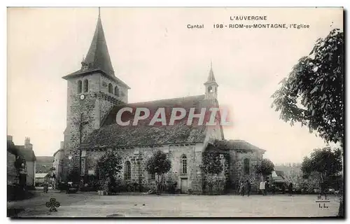 Ansichtskarte AK L&#39Auvergne Riom Es Montagne L&#39Eglise