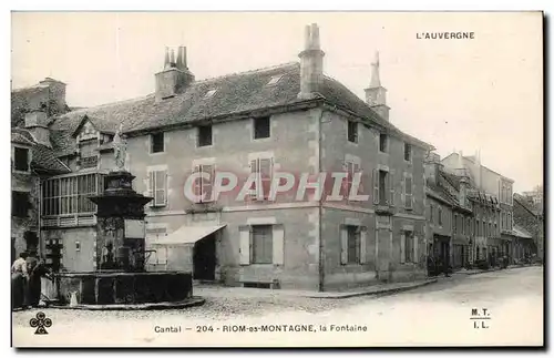 Cartes postales L&#39Auvergne Riom Es Montagne La Fontaine