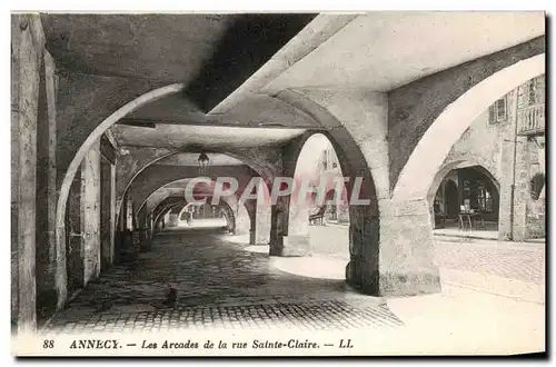 Cartes postales Annecy Les Arcades De La Rue Sainte Claire