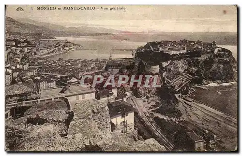 Cartes postales Monaco Monte Carlo vue generale