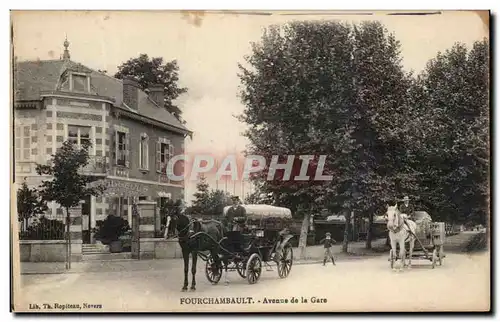 Cartes postales Fourchambault Avenue de la Gare