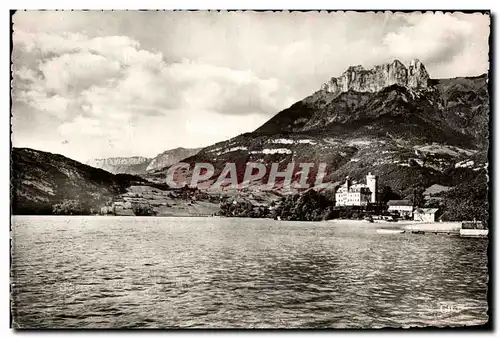 Moderne Karte Lac d&#39Annecy Duingt Et Dents De Lanfon