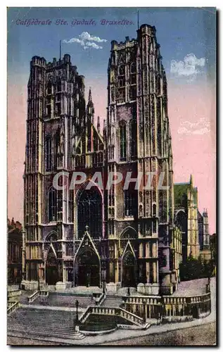 Ansichtskarte AK Cathedrale Ste Gudule Bruxelles