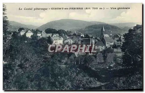 Cartes postales Le Cantal pillustre Condat en Feniers Vue Generale