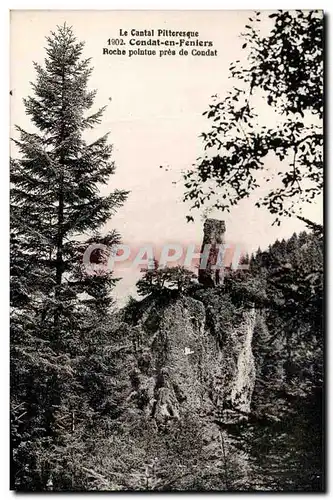 Cartes postales Le Cantal Pittoresque Condat En Feniers Roche Pointue Pres De Condat