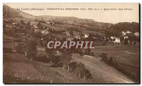 Ansichtskarte AK Le Cantal Pittoresque Condat En Feniers Quartier Des Villas