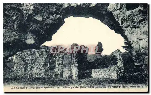 Cartes postales Le Cantal Pittoresque Ruines De l&#39Abbye De Feniers Pres De Condat