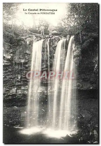 Cartes postales Le Cantal Pittoresque La Cascade De Pondatier