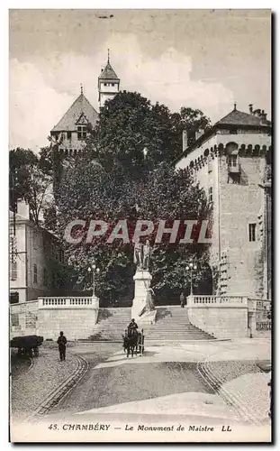 Cartes postales Chambery Le Monument de Maistre