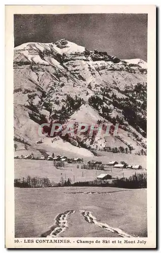 Cartes postales Les Contamines Champs de Ski et le Mont Joly