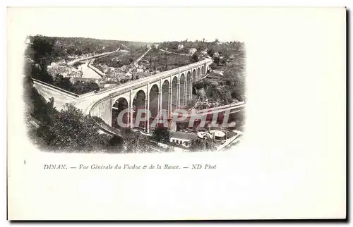 Ansichtskarte AK Dinan Vue Generale Du Viaduc de la Rance