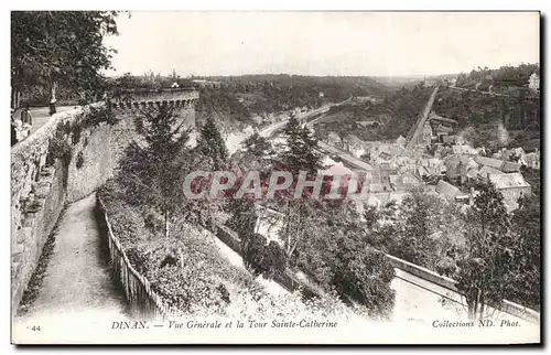 Cartes postales Dinan Vue Generale et la Tour Sainte Catherine