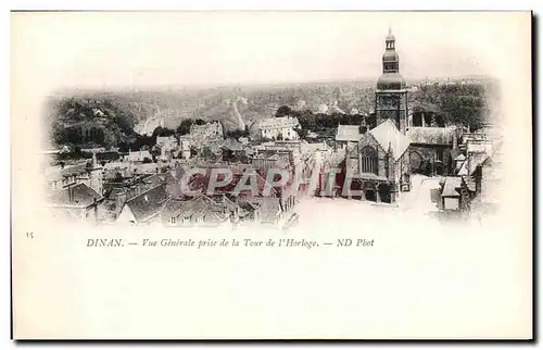 Cartes postales Dinan Vue Generale prise de la Tour de I&#39Horloge