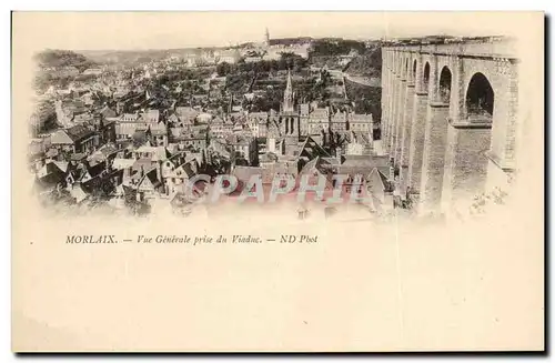 Cartes postales Morlaix Vue Generale prise du Viaduc