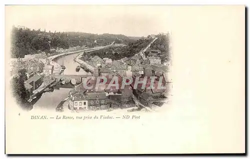 Cartes postales Dinan La Rance vue prise du Viaduc