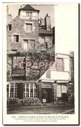Cartes postales Bretagne Maison Natale D&#39Ernest Renan a&#39Treguier