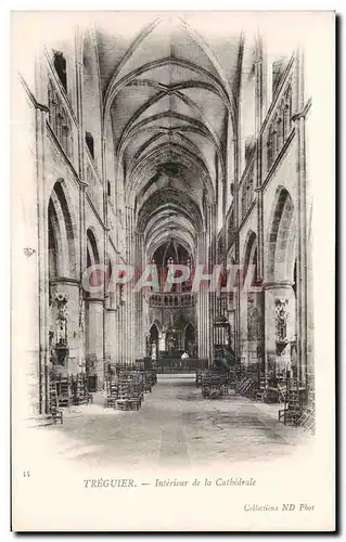 Cartes postales Treguier Interieur De la Cathedrale