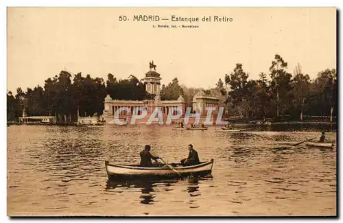 Cartes postales Madrid Estanque Del Retiro