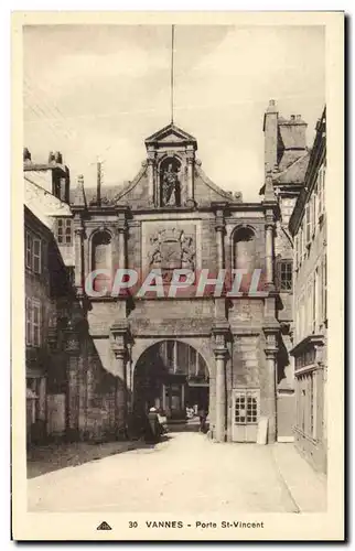 Cartes postales Vannes Porte st Vincent