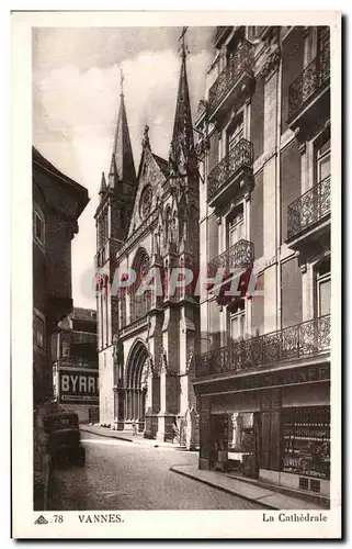 Cartes postales Vannes La Cathedrale