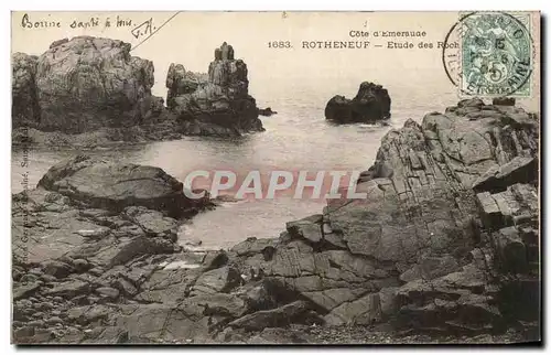 Cartes postales Cote d&#39Emerauae Rotheneuf Etude Des Riochers