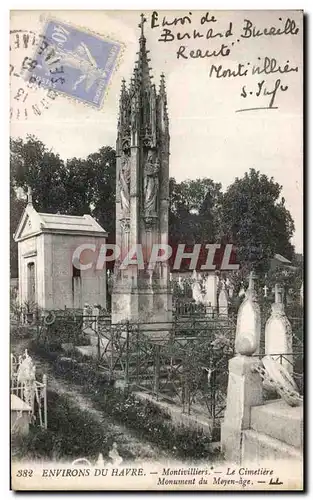 Cartes postales Environs Du Havre Montivilliers Le Cimetiere Monument Du Moyen Age