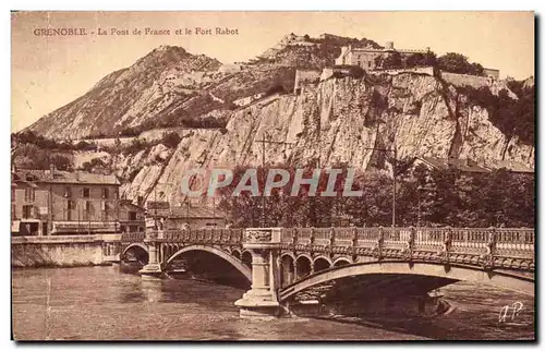 Cartes postales Grenoble Le Pont de France et le Fort Rabot