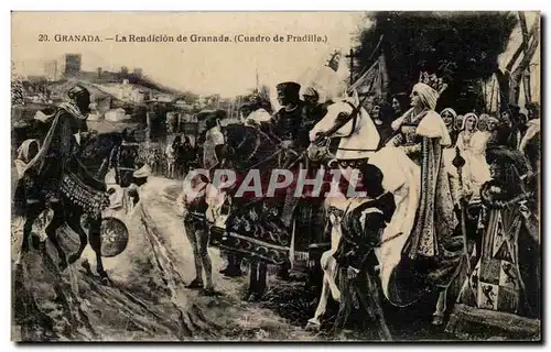 Cartes postales Granada La Rendicion de Granada Cuadro de Pradilla