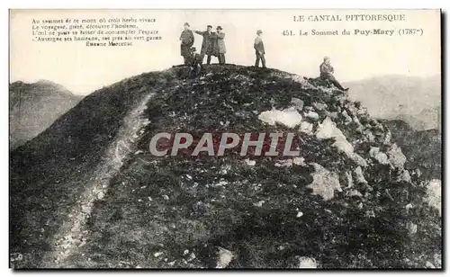 Cartes postales Le Cantal Pittoresque Le Sommet du Puy Mary