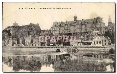 Ansichtskarte AK Laval Le Palais et le vieux Chateau