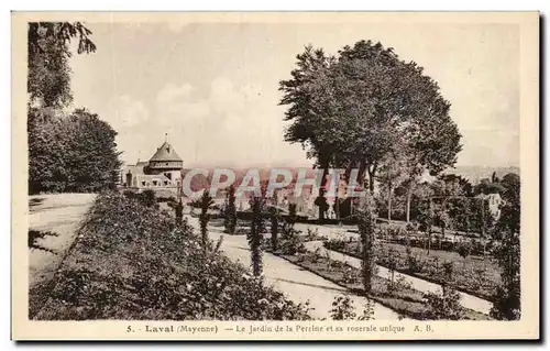 Ansichtskarte AK Laval le Jardin de la Perline et sa roseraie unique