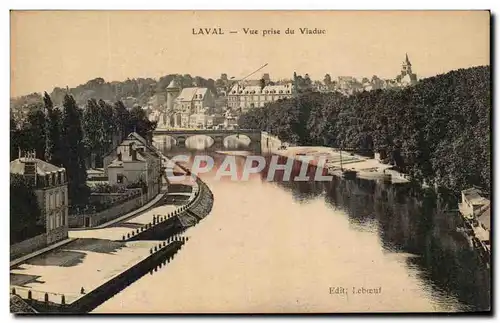 Ansichtskarte AK Laval Vue prise du Viaduc