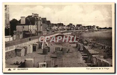 Ansichtskarte AK Quiberon Vue Generale De La Plage