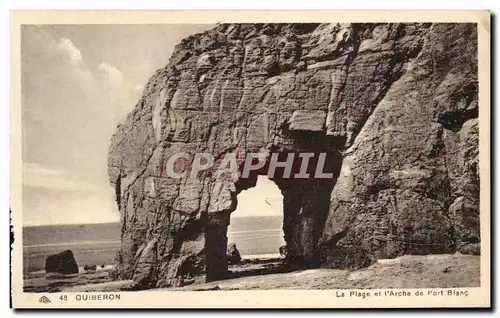 Cartes postales Quiberon La Plage Et l'Arche De Port Blanc