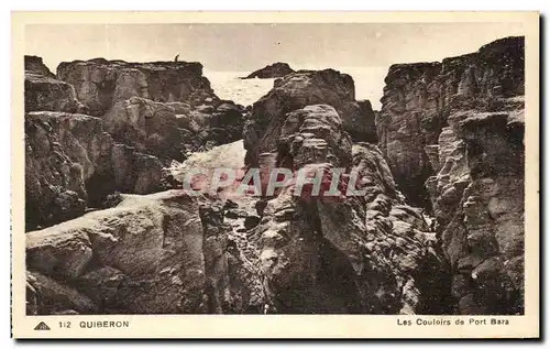 Cartes postales Quiberon Les Couloirs De Port Bara