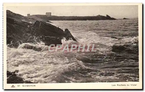 Cartes postales Quiberon Les Rochers Du Vivier