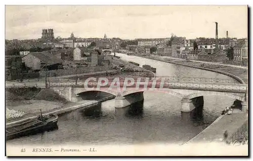 Cartes postales Rennes Panorama